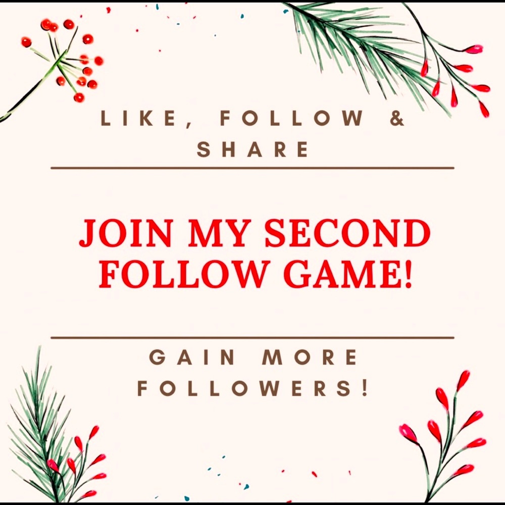 Like Share and follow my 2nd Follow Game and get more followers! - Picture 1 of 1